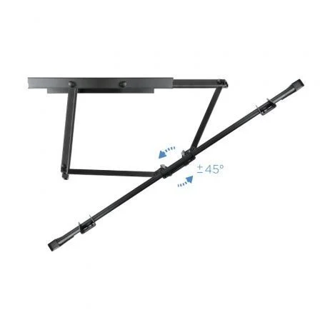 TooQ LP75100TN-B Soporte de Pared TV Giratorio e Inclinable para Pantallas de 60 a 100 Pulgadas y hasta 80 kg de Peso, Color Negro